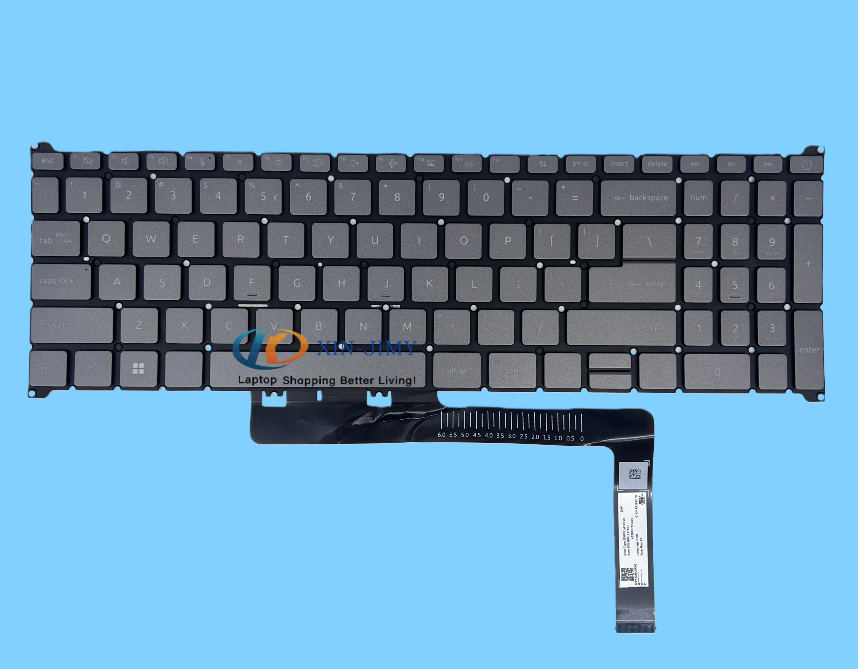 

Для Acer Aspire A317-54 A317-54G A317-55P A517-53 A517-53G A517-58M A517-58GM Серая клавиатура США с подсветкой