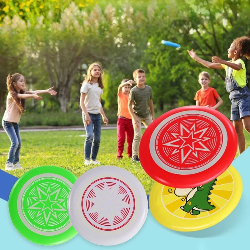 20cm Safety Glowing EVA Flying Disc Adults Kids Throwing Toys Outdoor Sport Fun Interactive Toy for Boys Girls Beach Garden Game