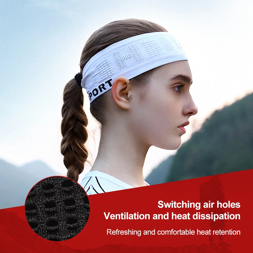 1Pcs Summer Breathable Mesh Hairband Outdoor Sport Fitness Absorb Sweat Headband Ultra-light Men Women Yoga Exercise Sweatband