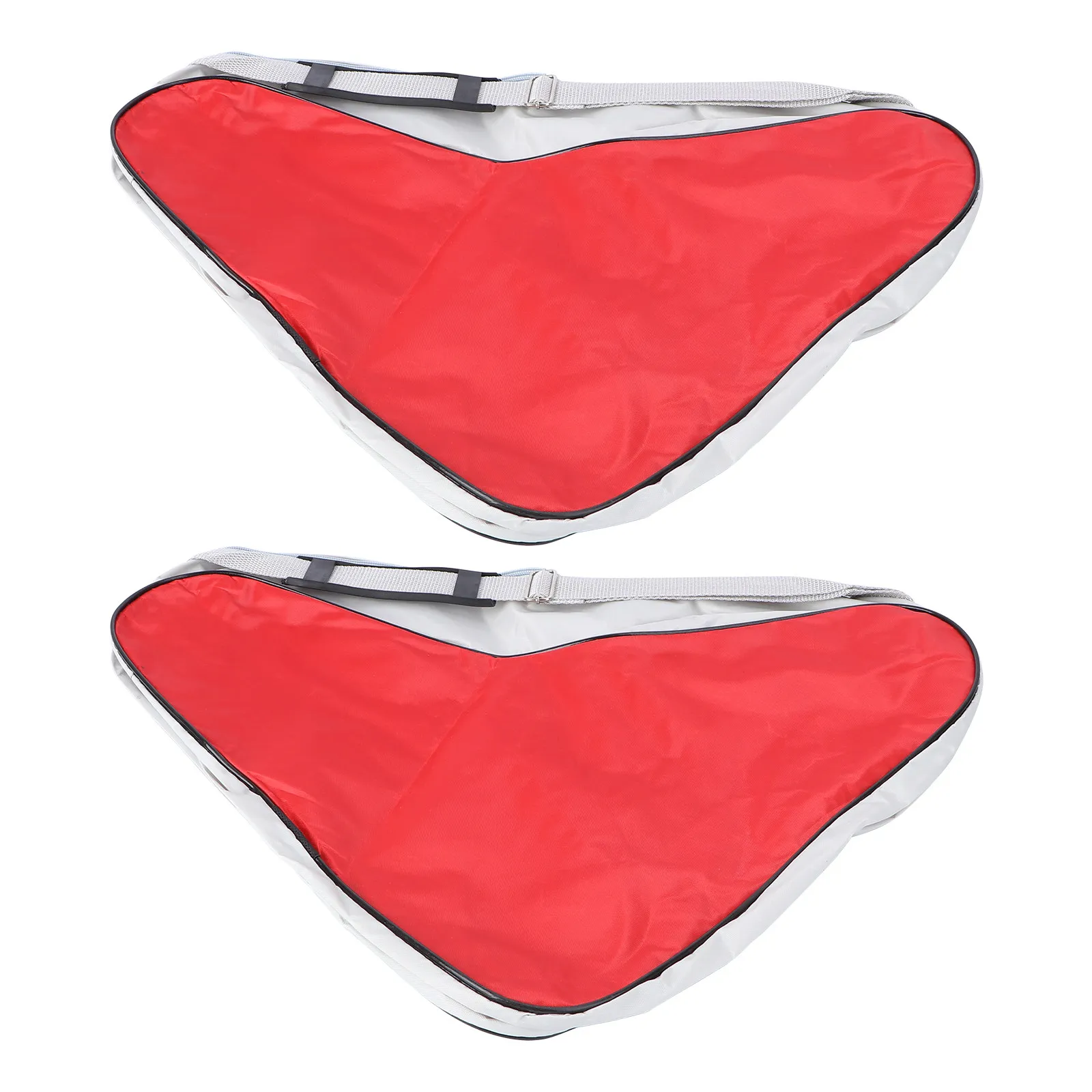 

2Pcs Skate Bag Large Capacity Zipper Tote Shoulder Pouch for Ice Skates Roller Inline Skates Shoes Storage Carrying