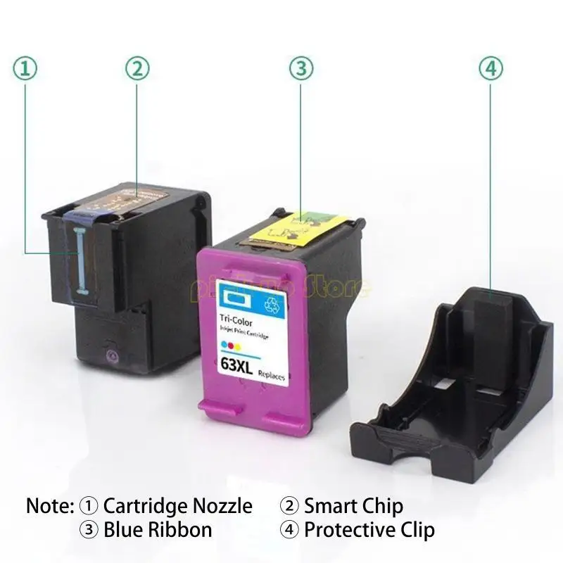 Q5WA Color Cartridge для HP63XL для Deskjet 1110 2130 2132 2133 2134