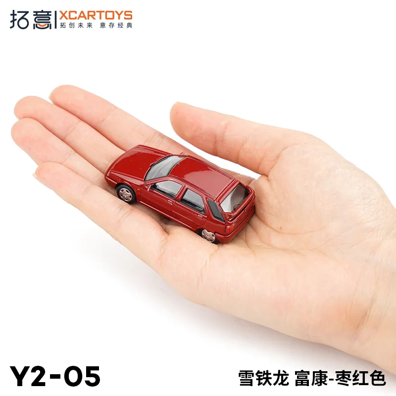 

XCARTOYS 1:64 Alloy Miniature Car Model Citroen Fukang Maroon Red Y2-05 Collectors Edition Toy Vehicle