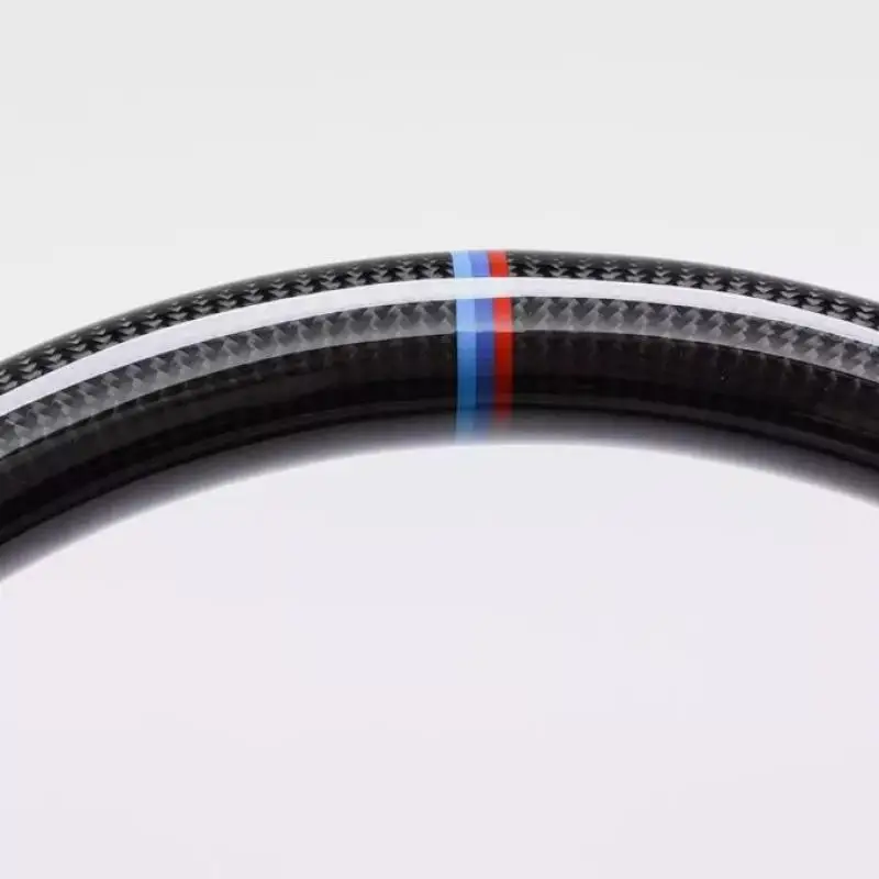1 قطعة سيارة عالية الجودة ألياف الكربون الحقيقية عجلة القيادة لسيارات BMW G30 G14 G11 G05 X3M X4M X5M 2019-2022 عجلة توجيه السيارات #6