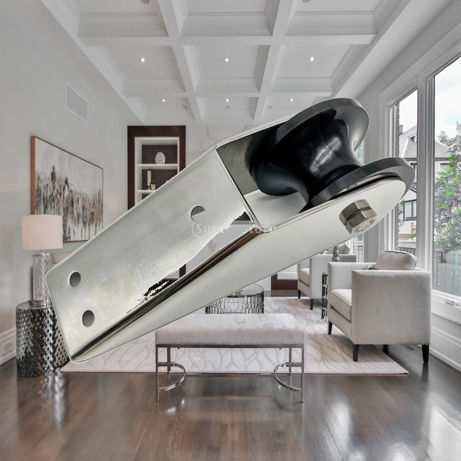 Anchor Roller Holder Marine Grade 316 Stainless Steel Compact Bracket for Yacht Bow Deck Hardware
