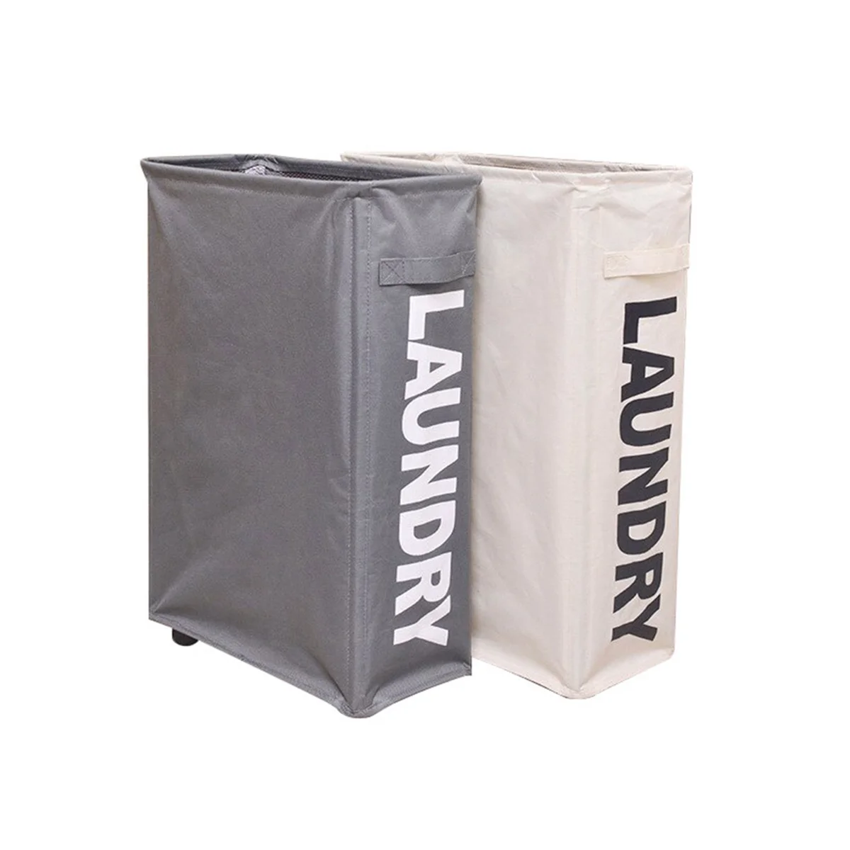 

A96Q-Rolling Slim Laundry Basket with Stand Waterproof Sorter and Organizer on Wheels Tall Thin Dirty Laundry Hamper Basket