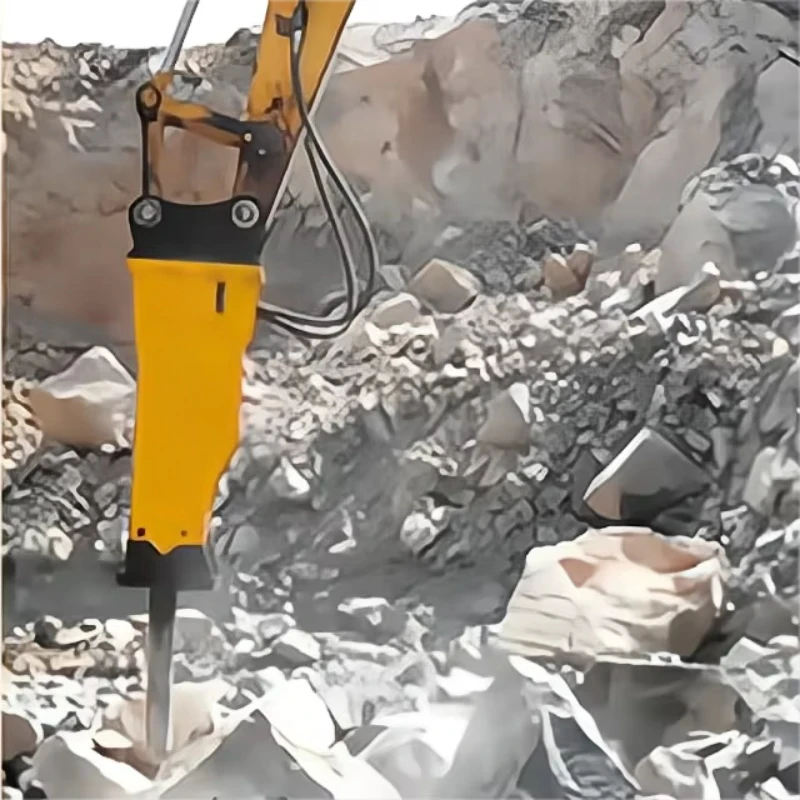 Heavy Duty Hydraulic Rock Breaker Hammer Triangular Type For 12-20 Ton Excavator Demolition Tool
