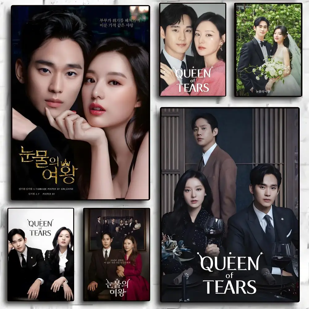 Queen of Tears Kdrama 눈물의 여왕 Poster Living Room Bedroom Party Bar Decor Moisture-proof Art Wall Painting