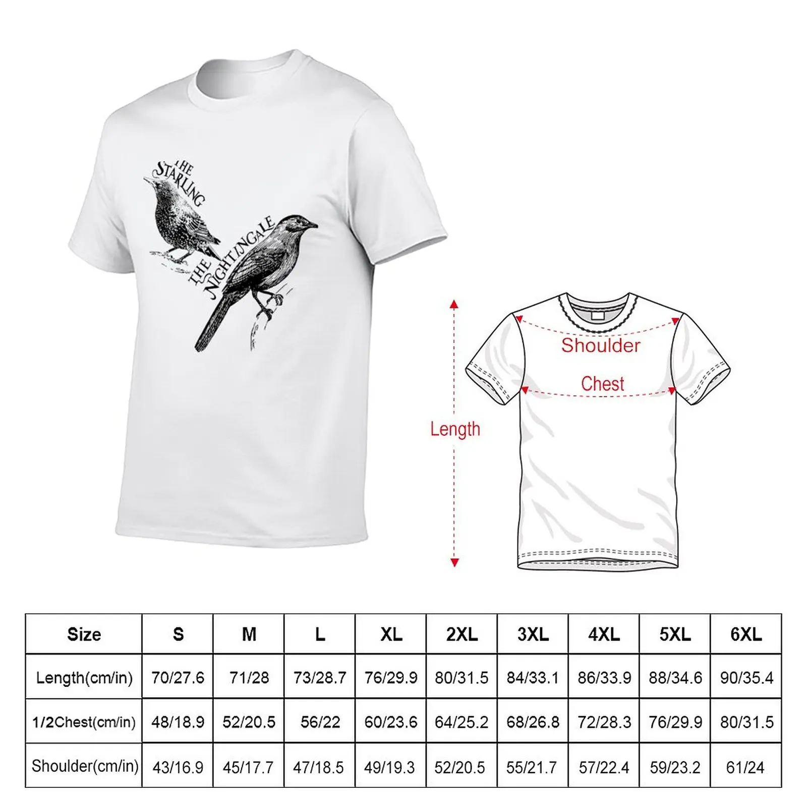 Starling and Nightingale T-Shirt vintage tees mens funny t shirts