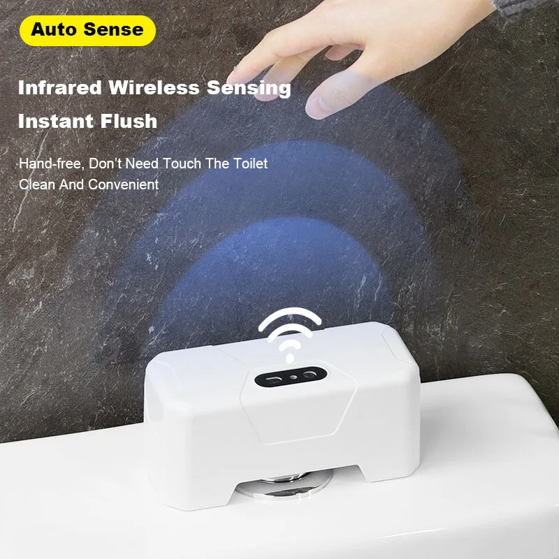 Toilet Smart Sensor Flush Touch-Free Infrared Sensor Button Flush Toilet Automatic Smart Toilet Sensor Flush Accessories