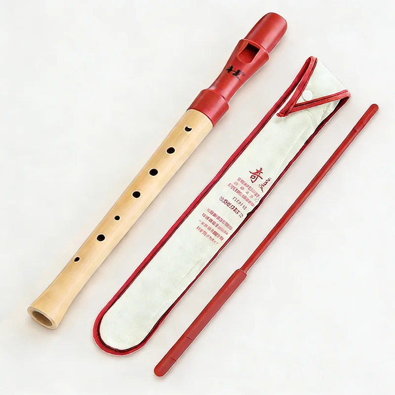 

Деревянная блокфлейта с 8 отверстиями для начинающих, профессиональная вертикальная флейта, сопрано-блокфлейта, традиционный деревянный духовой инструмент