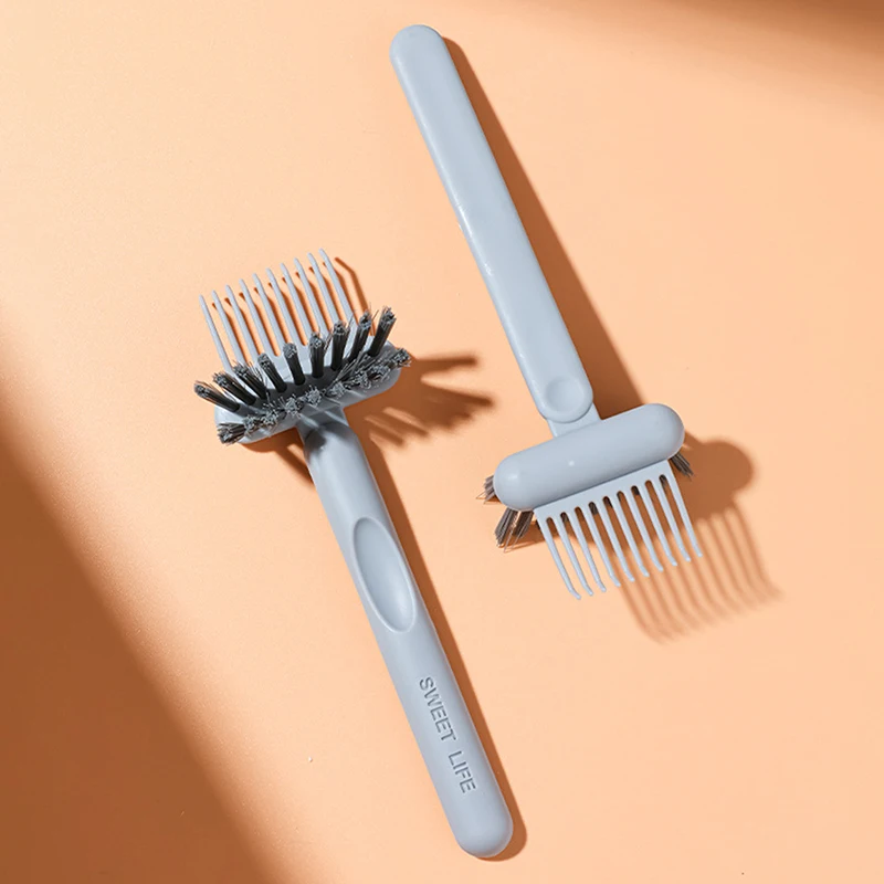 2 In1 Comb Cleaner Delicate Cleaning Hair Brush Comb Embeded Tools Cleaning Comb Edge Tool Handle Cleaner Brush