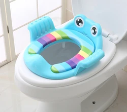 Portable Cartoon Cute Frog Urinal New Children's Toilet Upgrade Classic Toilet Seat Baby Folding Soft High Rebound Toilet Seat