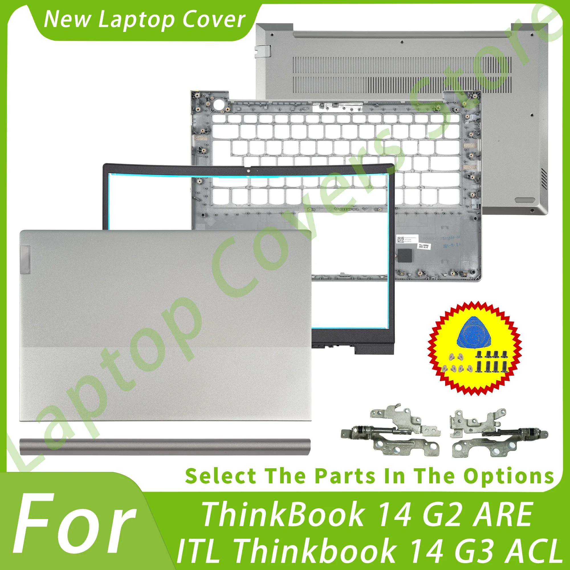 

NEW For ThinkBook 14 G2 ARE ITL For ThinkBook 14 G3 ACL ITL 14 G4 IAP Top Cover/Bezel/Upper/Bottom LCD Hinges Parts Replace