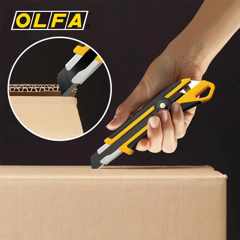 Olfa cutte X Series Art Knife - Ultra Heavy Duty L-1/L-2/L-3/L-5/L-6/L-7 18mm Knob Lock Cutting Tool for DIY Projects and Crafts