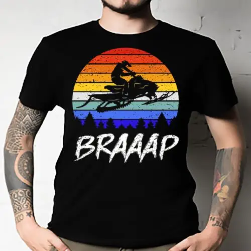 Braaap Snowmobile Braap Motor Sled I Classic T-Shirt Unisex All Size