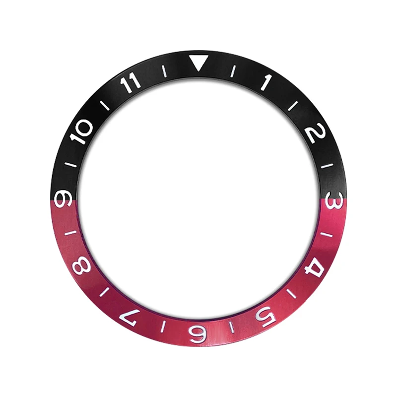 38mmx30.6mm Curved Aluminum Ring Watch Bezel Insert Fits SKX007 SKX009 SRPD GMT Watch Cases Replace Accessory Diving Bezel Ring