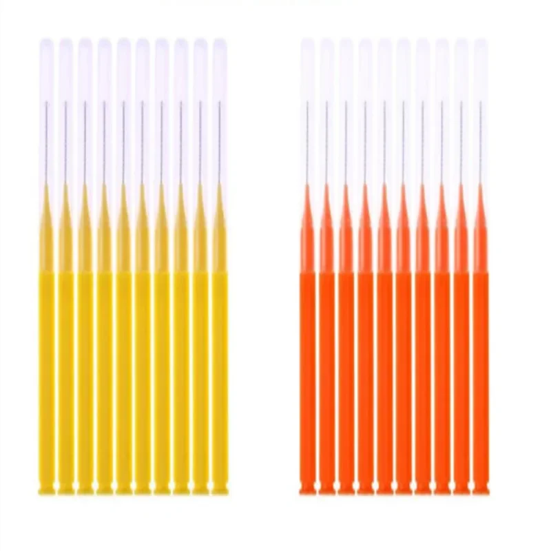 10 pz/set I spazzola interdentale a forma di dente filo interdentale pulizia spazzola dentale spazzolino dentale ortodontico stuzzicadenti strumento