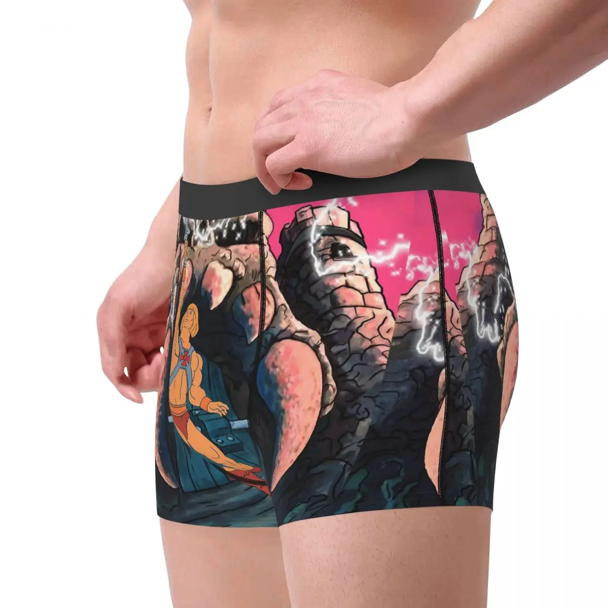 Men\'s He-man Transform Tribute Underwear He Man Masters Of Universe Skeletor Boxer Shorts Panties Male Breathable Underpants