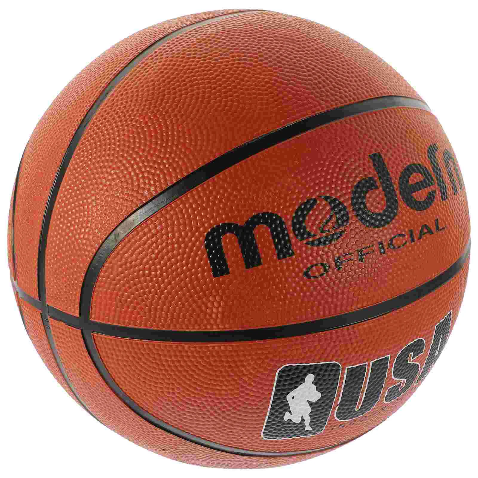 Standard-Basketball für Teenager, Outdoor-Basketbälle, Gummi, Erdtöne, professionell