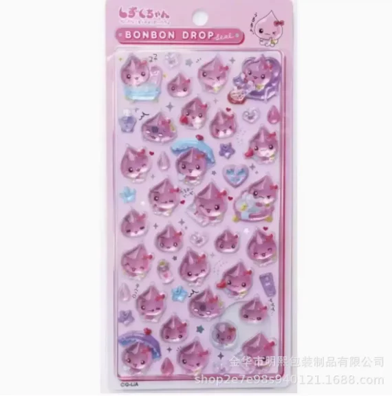 Não original pequena gota de água 3d adesivos de cristal bonito pó espumante gota de chuva senhor cristal gota cola diy adesivos decorativos