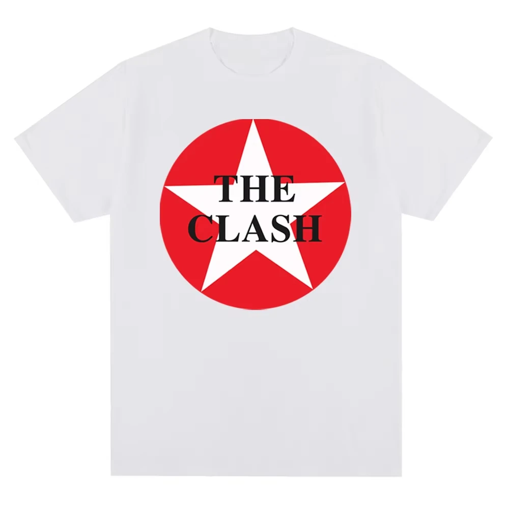 جديد طاقم الرقبة الصدام لندن الدعوة خمر تصميم طباعة الجرافيك تي شيرت الرجال الموسيقى روك باند القطن تيز ملابس للجنسين