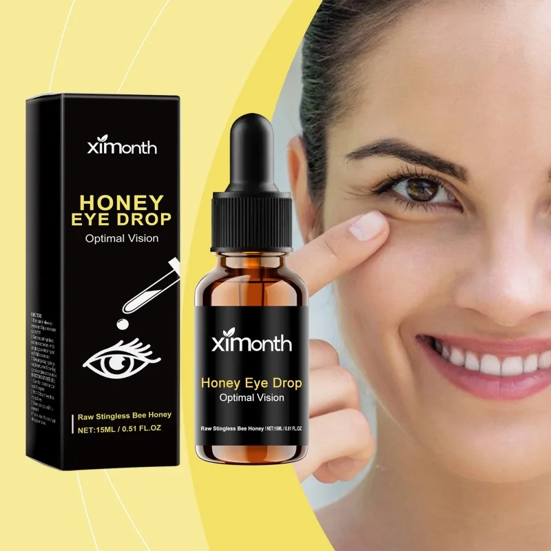 Honey Extract Eye Drops Improve Eyesight Relieve Fatigue Refreshing Mild Moisturizing Careful Eye Care Daily Cleaning Solution