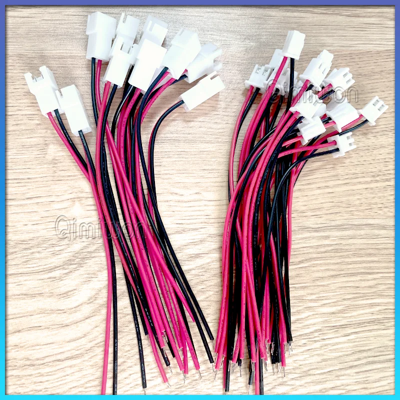 10PCS  XH 2.54mm Wire Cable Connector 2P/3P/4P/5P/6 Pin Pitch Male Female Plug Socket 10cm/20cm/30cm Length 26AWG