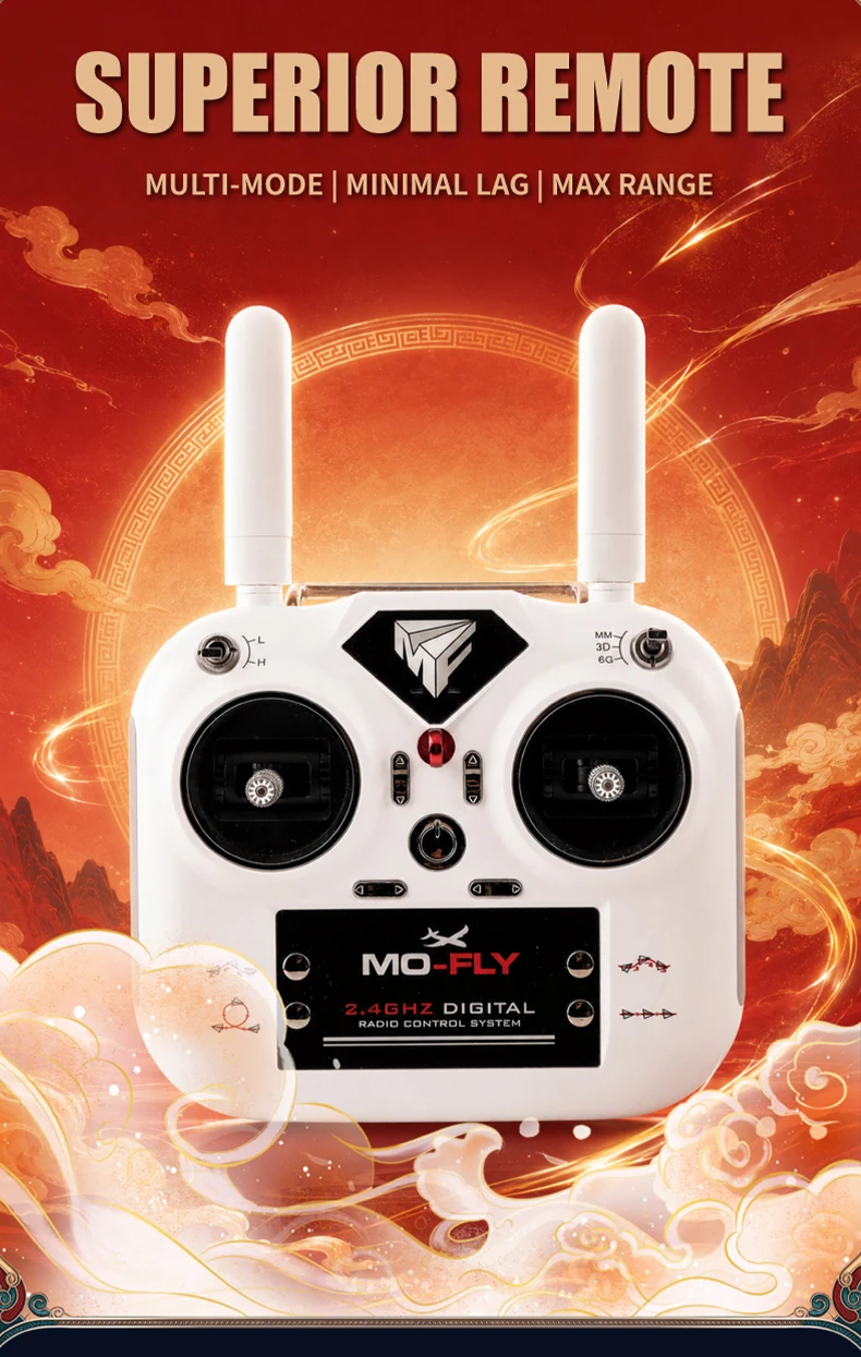 MF X7 RC Airplane EPP 510mm Wingspan 2.4G Remote Control Glider Brushless Motor Fixed Model Plane with Gyroscope Toys for Adults