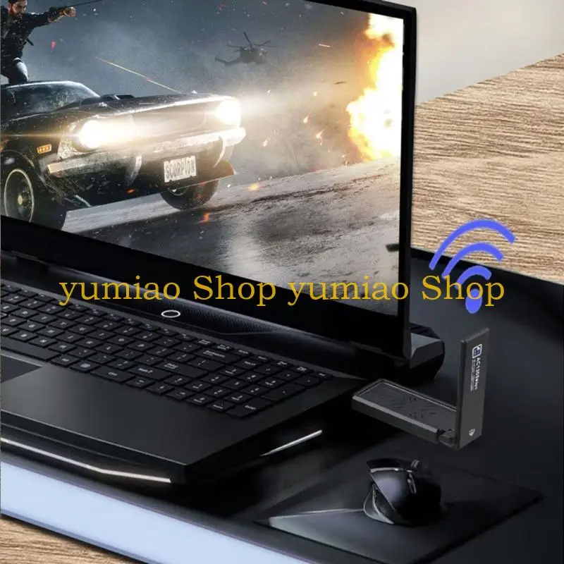 587B USB3.0 Networkcard 1300Mbps Dual Band 2.4G/5GHz Receptor adaptador WiFi inalámbrico