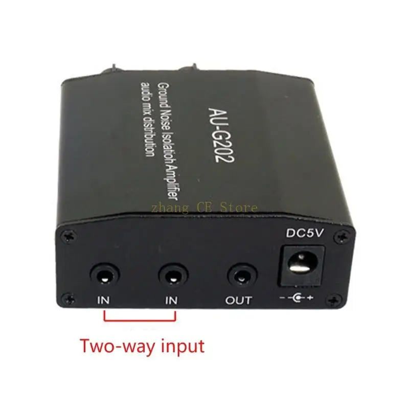 M5TD 2CH 3,5mm Mixing Bảng điều khiển Stereo 2-IN-2-OUT với máy trộn cách ly mặt đất chung cho nghe và loa