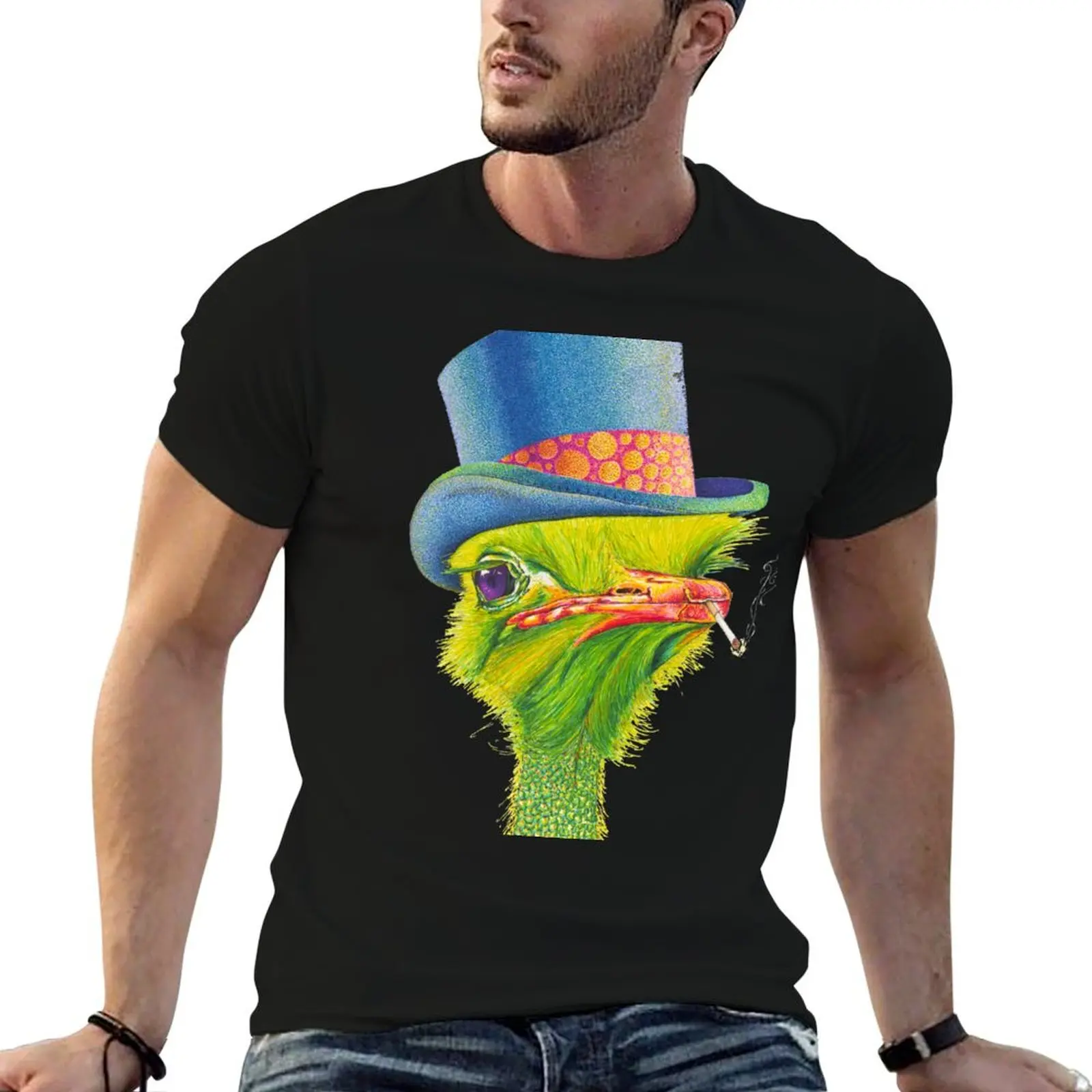 Reginald the Ostrich T-Shirt Sun Block Outdoor T-Shirt