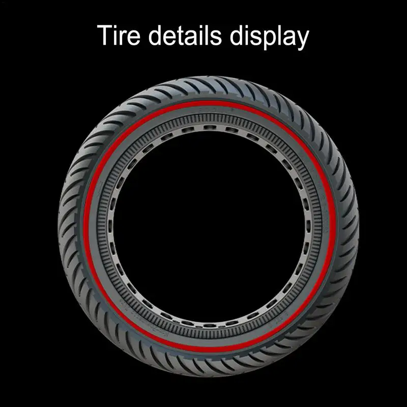 Scooter Replacement Tire 8.5inch Rubber Replacement Tire For Electric Scooter Front/Rear Tyre Non-Inflation E-Scooter Repair