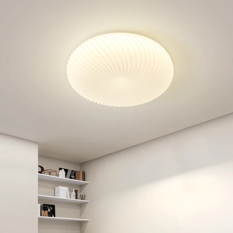 La lampada a sospensione a LED nordica viene utilizzata per la camera da letto Foyer camera da letto lampada telecomando dimmerabile bianca decorazione del soggiorno