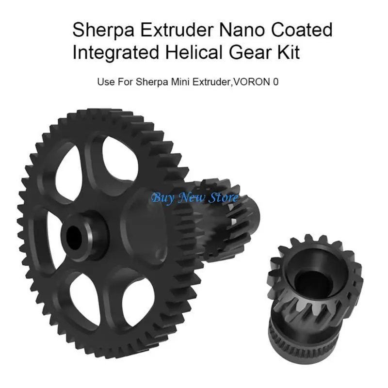 

20CE Integrated Helical Gear For SherpaMini Extruder for Voron V0 Printer NanoCoating OnePiece Gear
