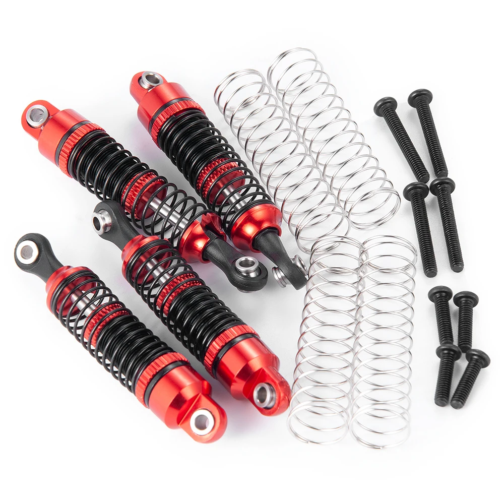 

YEAHRUN 4Pcs Metal Alloy 52mm Threaded Tele Shock Absorber Damper for TRX-4M Bronco Defender 1/18 RC Crawler Car Upgrade Parts