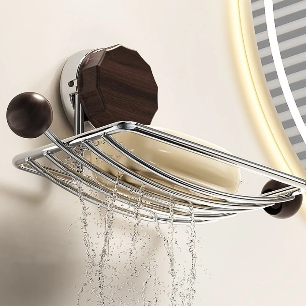 

1/2 шт. без сверления, мыльница на присоске, настенная самосливная мыльница для душа, держатель для мыла, аксессуары для ванной комнаты