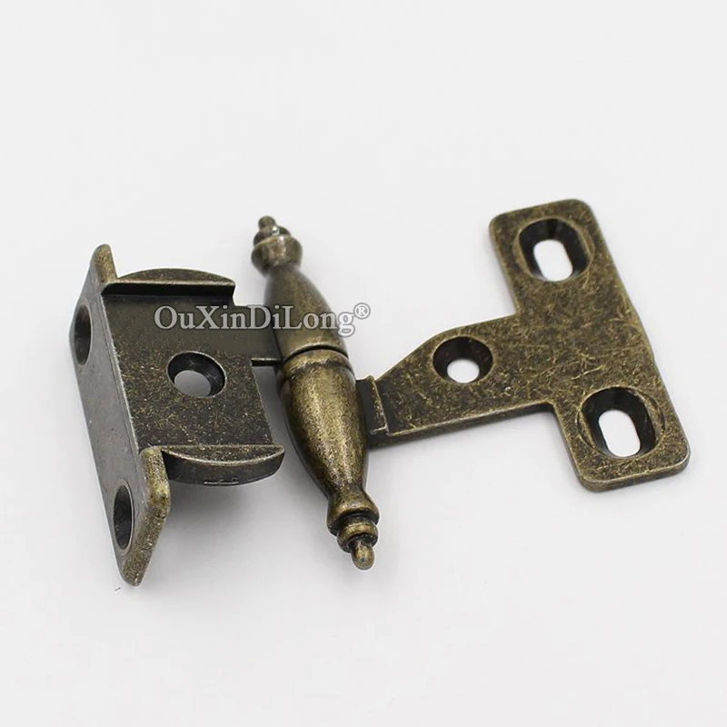 الرجعية 4 أزواج 2.5 ''مفصلات أثاث معدنية عتيقة خزانة خزانة خزانة خزانة مفصلات الأبواب مفصلات شاشة قابلة للفصل