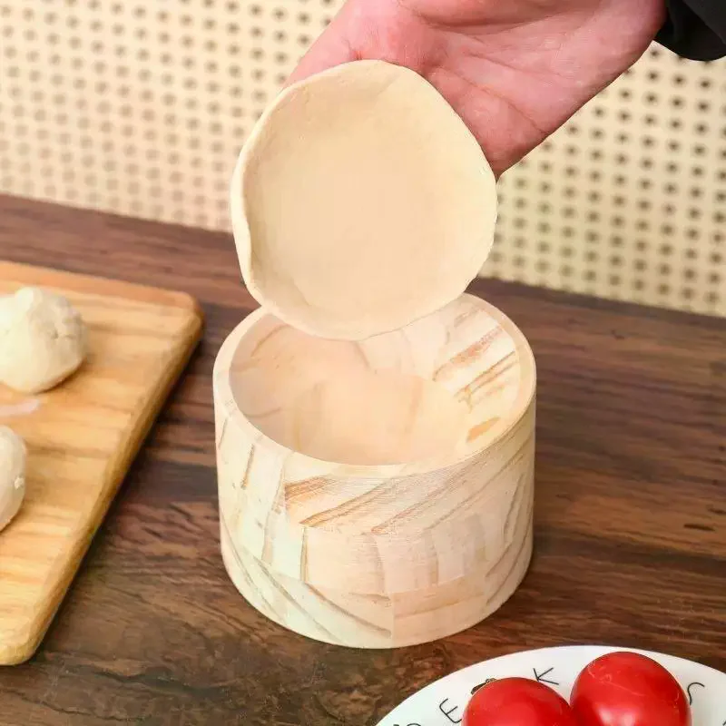 Quick Dumpling Wrapper Maker Wood Dumpling Maker Press Tool Wood Mold And Ball Manual Dough Skin Presser Hand Pie Rolling Tool