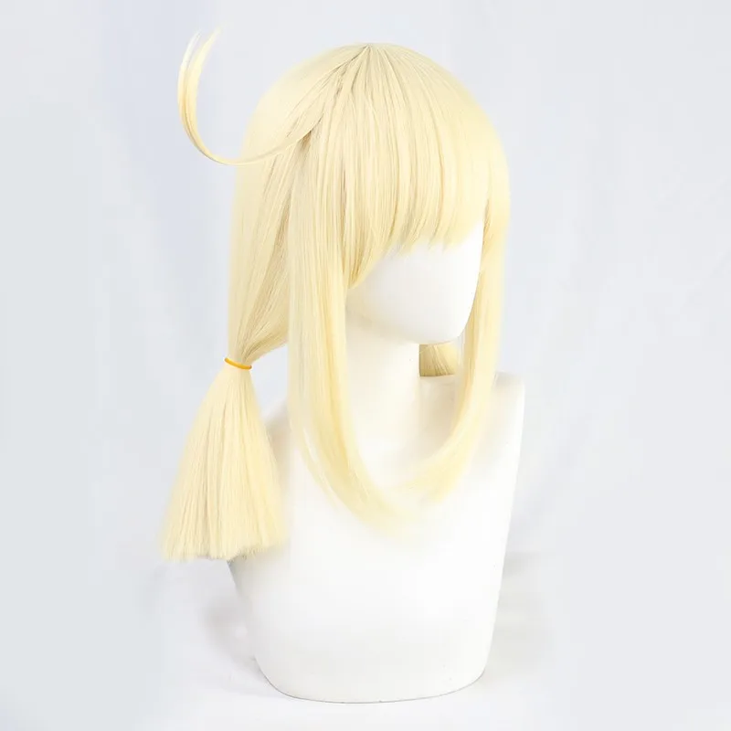 Genshin Impact Klee cosplay wig fluffy ahoge little girl runaway sun Halloween gift