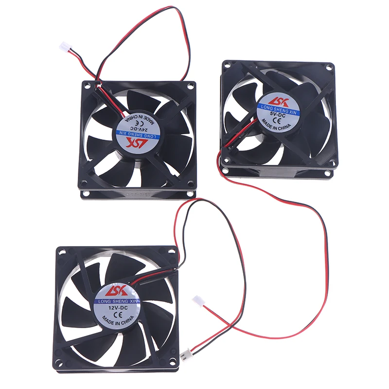 5V/12V/24V Cooling Turbo Fan Brushless 3D Printer Parts 2Pin For Extruder DC Cooler Blower Part Black Plastic Fans