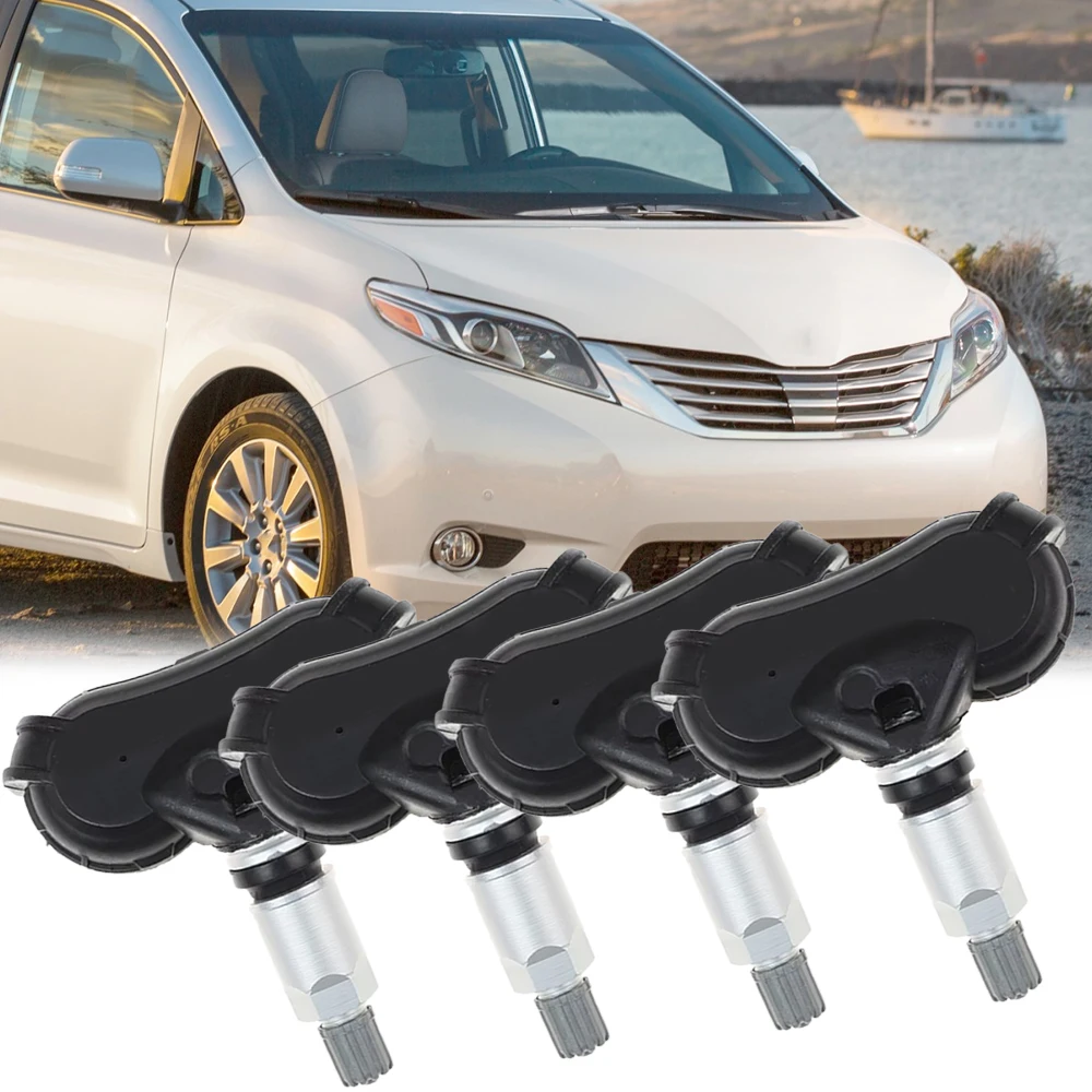 4Pcs Car Tire Pressure Monitoring Sensor TPMS For  Toyota Sienna Sequoia Tundra 2006-2017 42607-0C070, 426070C070, 42607-0C050