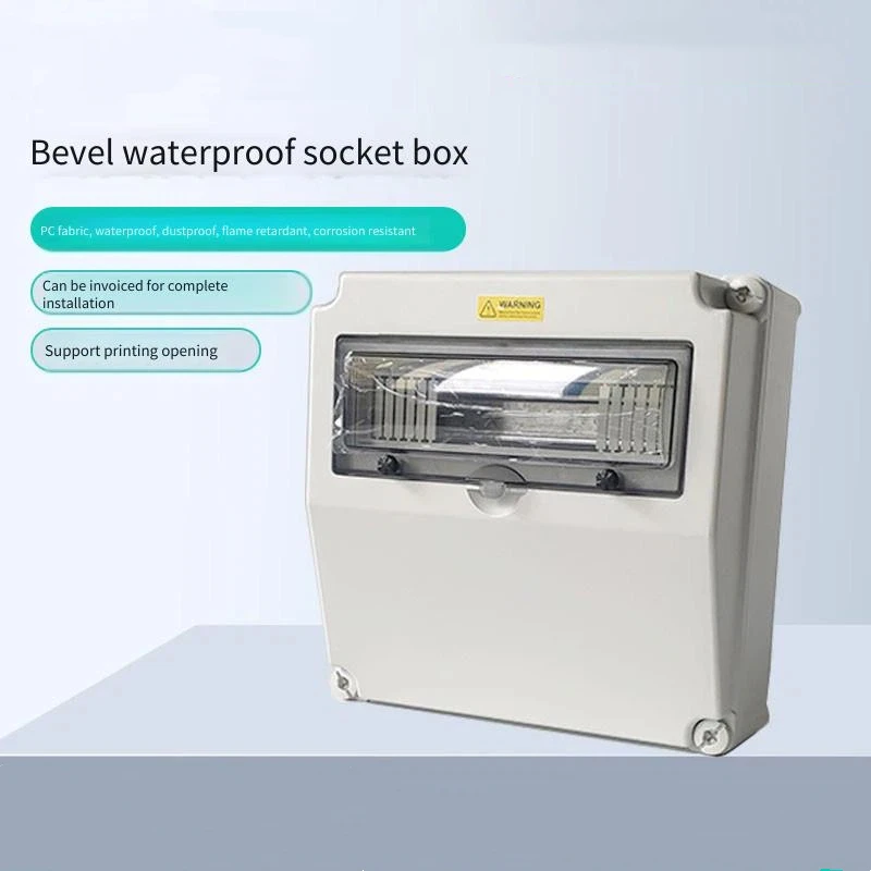 Industrial Waterproof Socket Box Construction Site Three-level Distribution Box Slope Mobile Power Supply Inspection Box