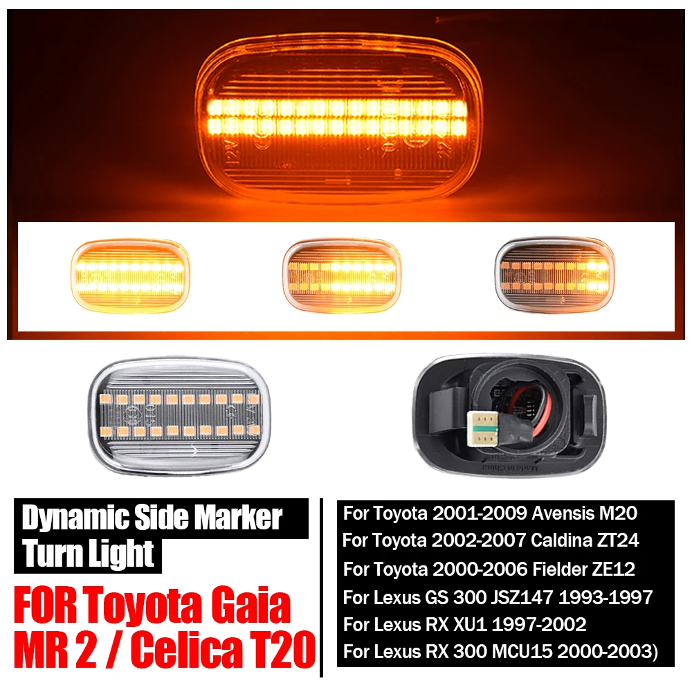 LED Side Marker Turn Signal Light For Toyota Corolla Celica