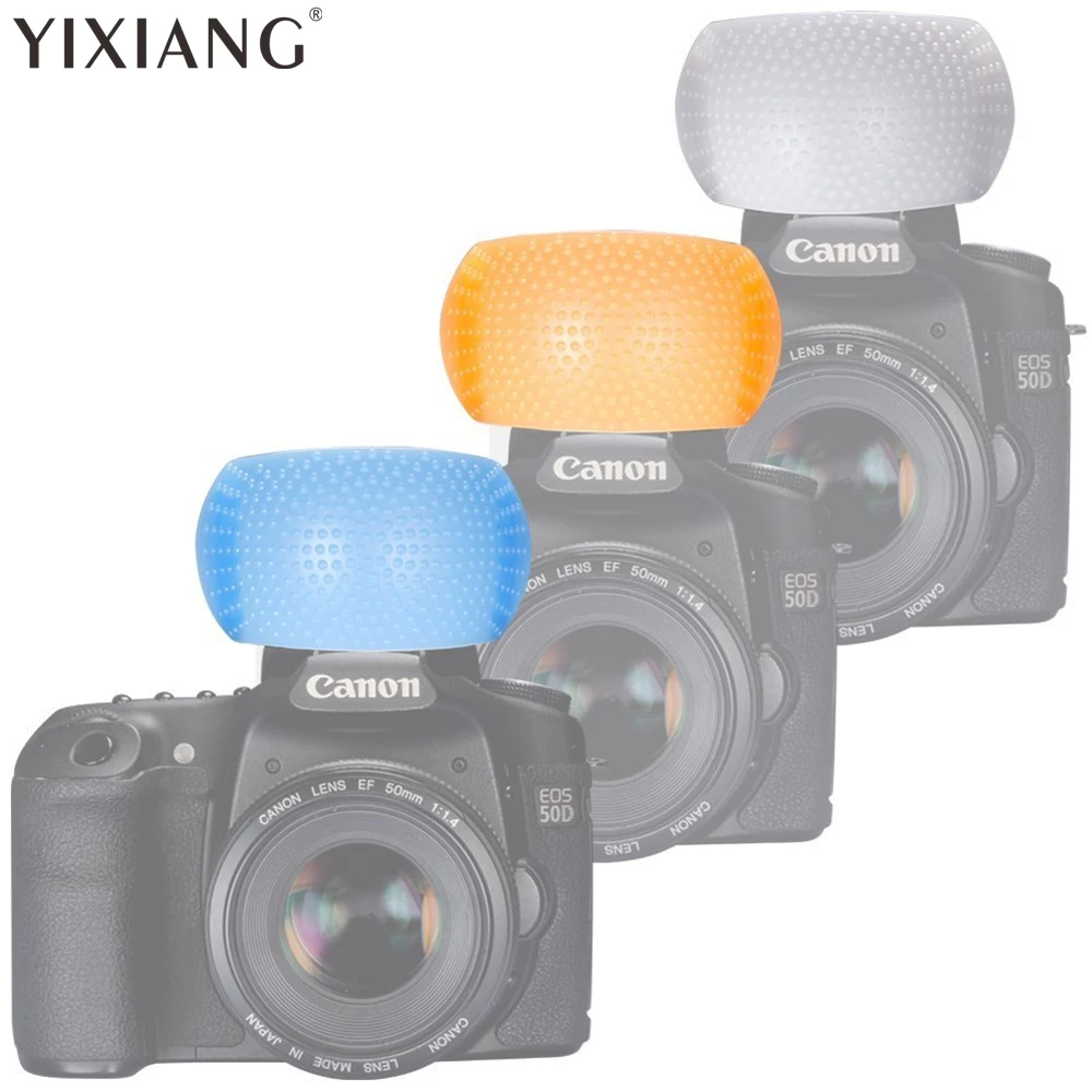 

3 Color 3 in 1 Pop-Up Flash Diffuser Cover for Canon Nikon Pentax Kodak DSLR SLR Flash Bounce Diffuser Cover