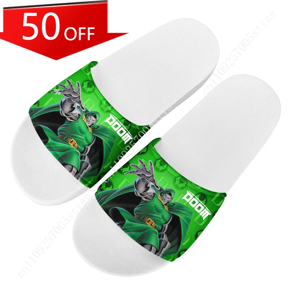 Marvel  Doctor Doom Slippers Mens Womens Summer Custom Sandals Lightweight Casual Slide Sandals