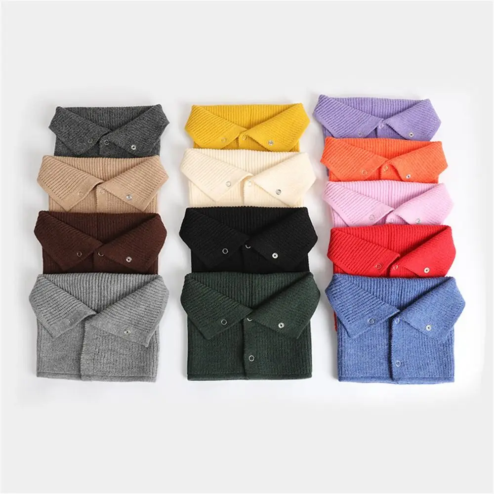 Winter Scarf For Men & Women Warm Knitted Scarf Neck Warmer Circle Ski Climbing Scarf Neck Scarves Cold-proof Snood Collar