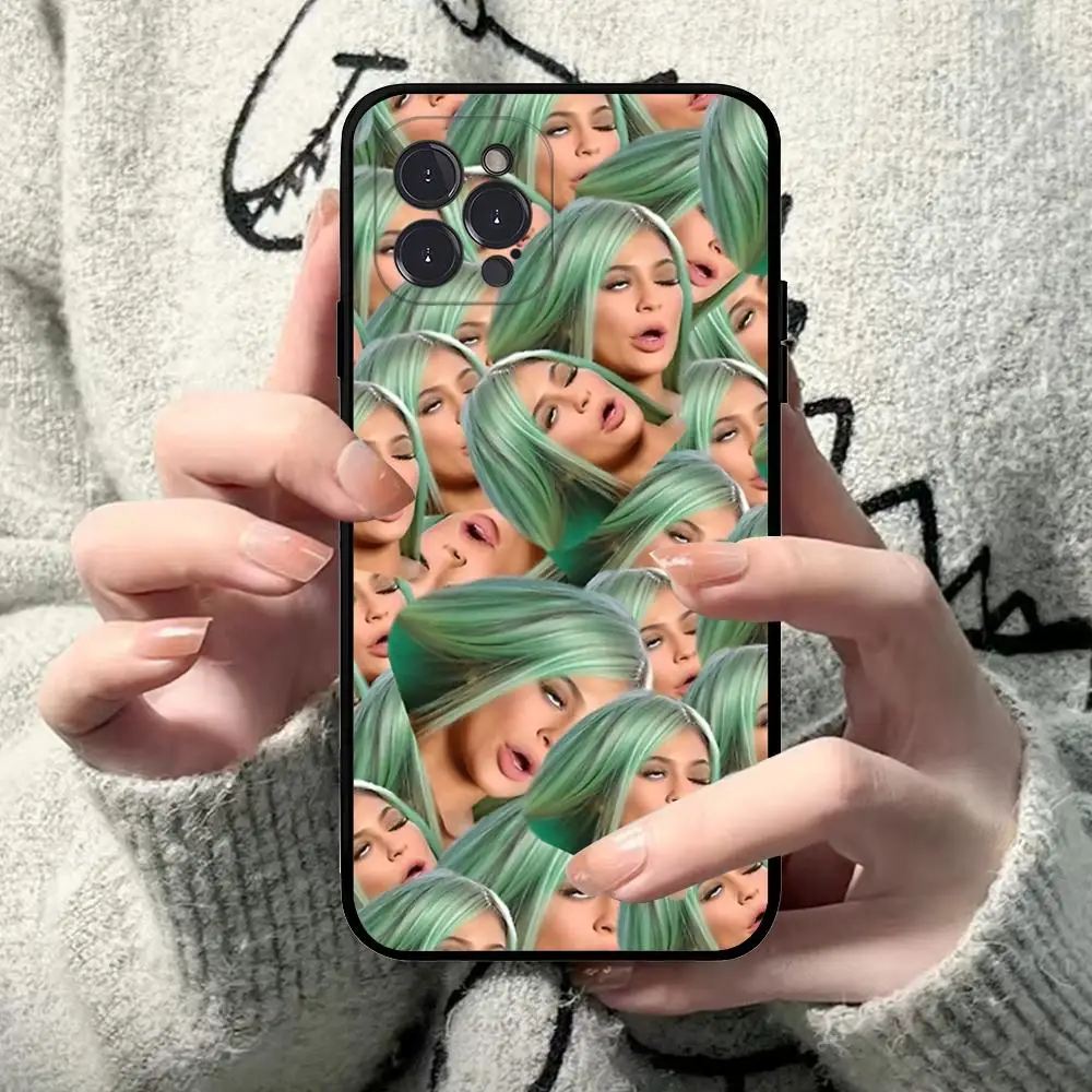 Sexy Girl Kylie J-Jenner Phone Case Silicone Soft for iphone 15 14 13 12 11 Pro Mini XS MAX 8 7 6 Plus X XS XR Cover