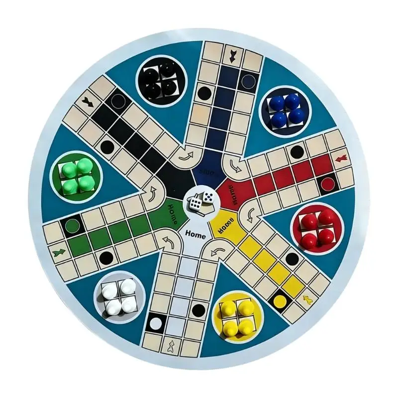 

Складной круглый игровой набор «Летающие шахматы» на 6 игроков с красочными фигурами, стратегическая игрушка для встреч с семьей