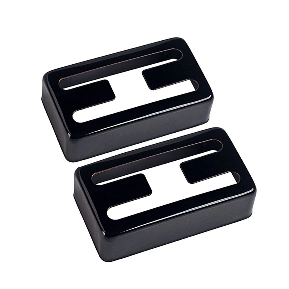 

2 Pcs Guitar Mount Socket Copper Shell Pickup Cover Metal Humbucker Hole Covers