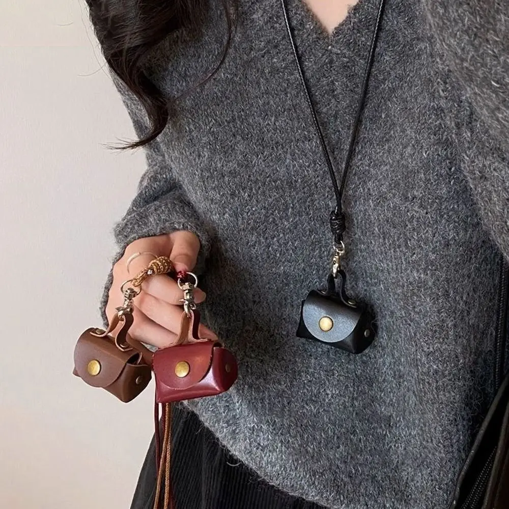 Fashion PU Leather Coin Purse Decorative DIY Creative Keychain Pendant Multi-function Small Gift Gift Giving